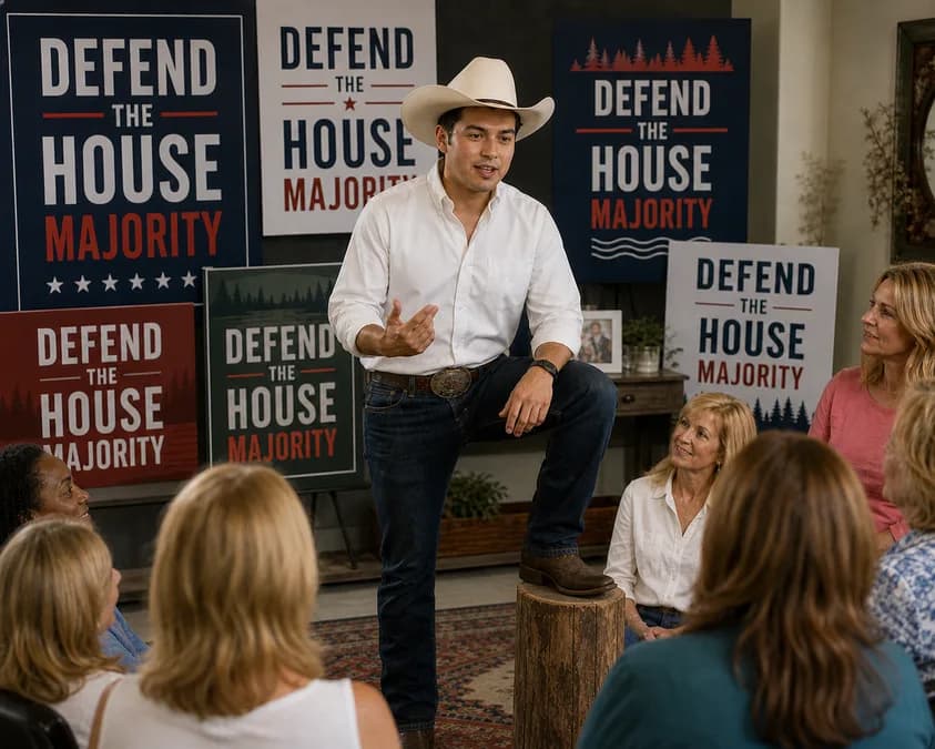 Image: ON THE CAMPAIGN TRAIL, SPEAKER BIG JDS RAILS AGAINST FAR-LEFT LIBERAL KIMI